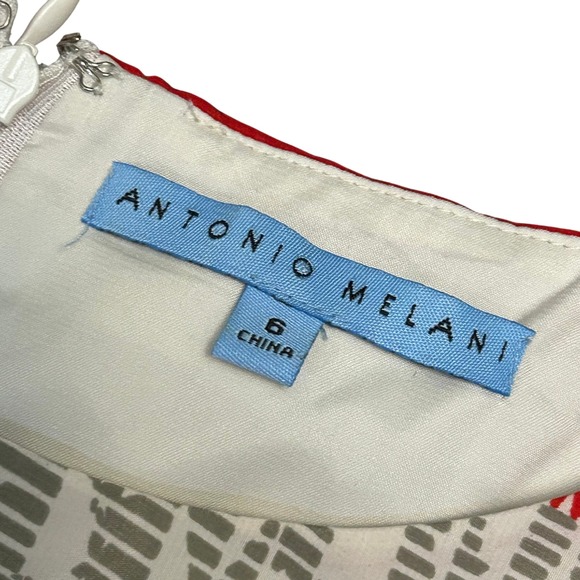 Antonio Melani Dress Size 6 Multicolor Sleeveless Sheath Career Casual - Picture 3 of 8